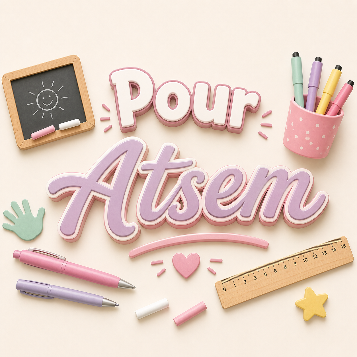 Cadeaux personnalisés pour atsem