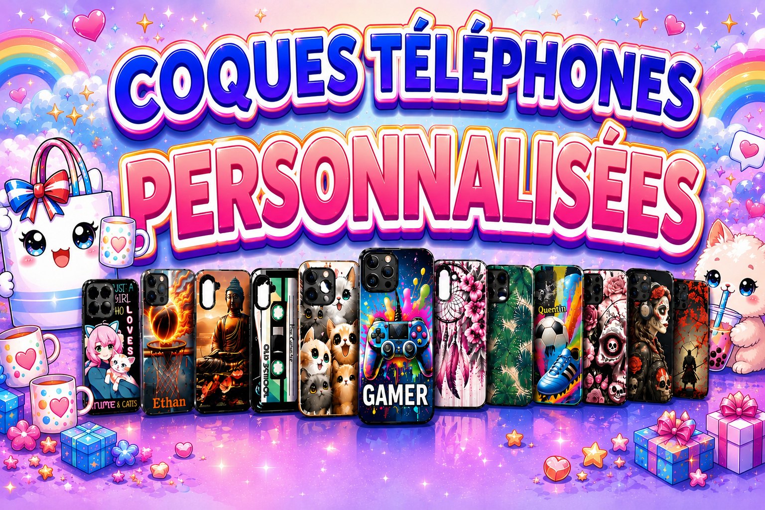 Coques téléphones personnalisées