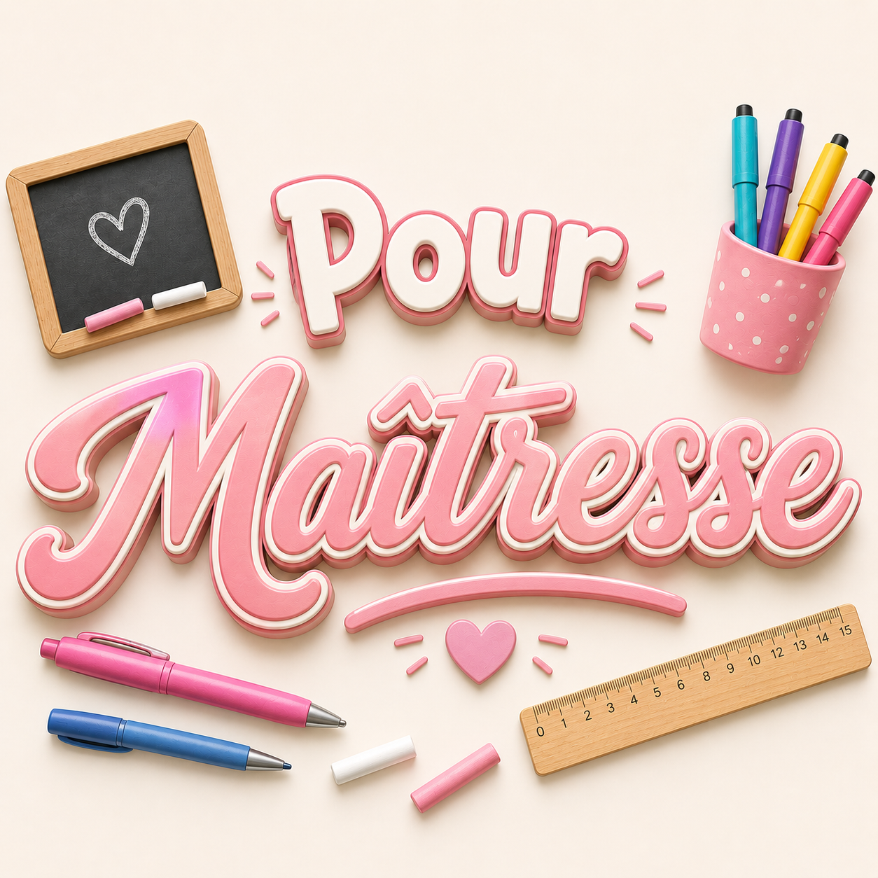 Cadeaux personnalisés pour maîtresse