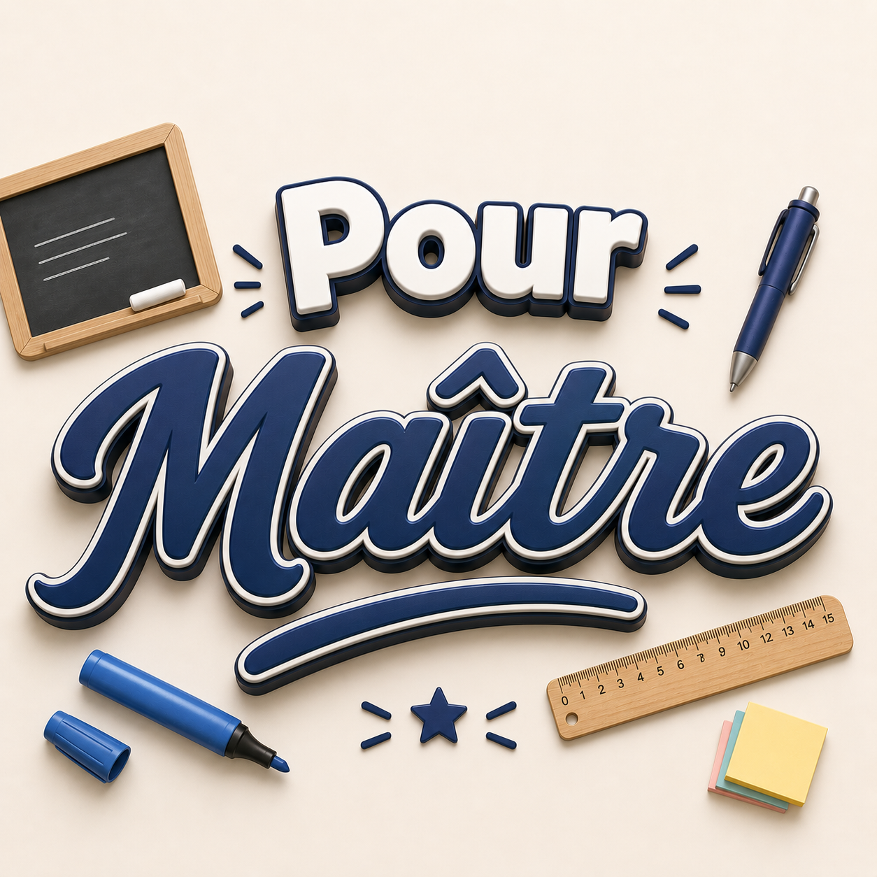 Cadeaux personnalisés pour maître