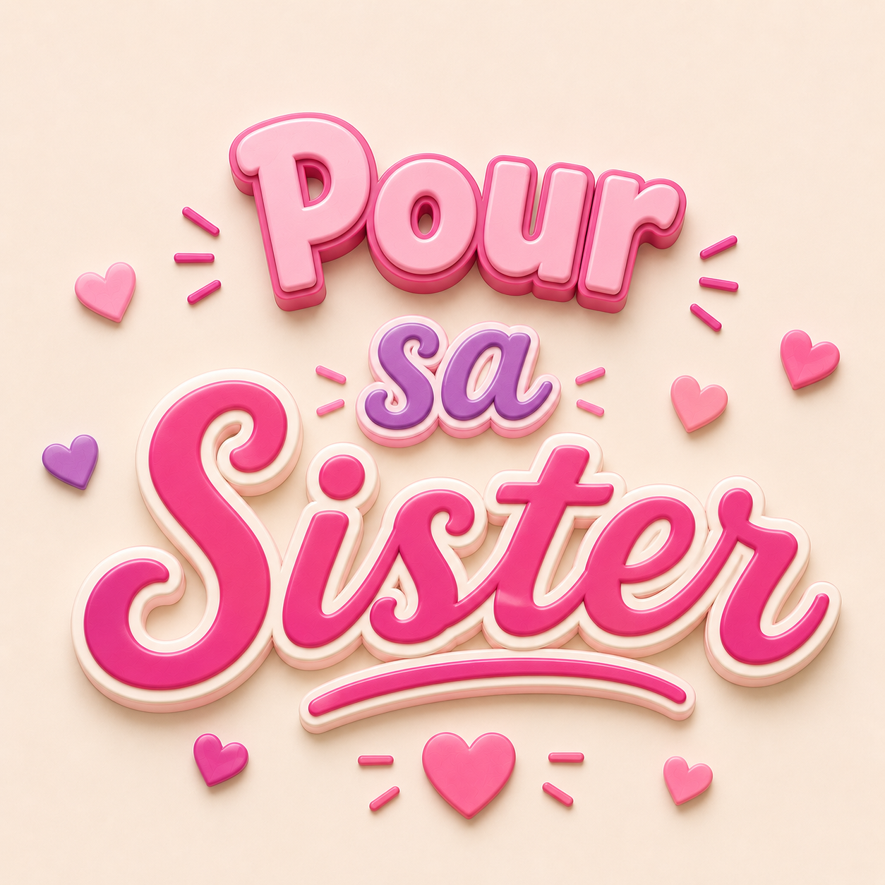 Cadeaux personnalisés pour sa soeur