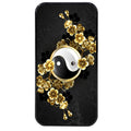 Coque noire taperso pour Redmi Note 14 et PRO PLUS 4G 5G avec motif yin yang et fleur protection antichoc personnalisée