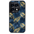 Coque noire taperso pour OnePlus 11 et 12 avec motif palmier bleu protection antichoc personnalisée