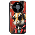 Coque noire taperso pour Magic 5 6 LITE et PRO avec motif lapin tag protection antichoc personnalisée