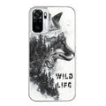 Coque taperso pour Redmi Note 10 4G 5G PRO 10S avec motif renard fox wild protection antichoc personnalisée