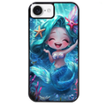 Coque noire taperso pour Iphone 16 16E PLUS MAX PRO avec motif sirene style anime protection antichoc personnalisée