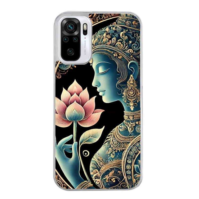 Coque taperso pour Redmi Note 10 4G 5G PRO 10S avec motif bouddha et lotus protection antichoc personnalisée