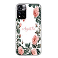 Coque taperso pour Redmi Note 11 4G PRO 5G 11S avec motif cadre fleur pastel personnalisee protection antichoc personnalisée