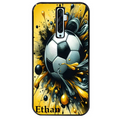 Coque noire taperso pour OPPO Reno 2 et 2Z avec motif football personnalisee protection antichoc personnalisée
