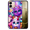 Coque noire taperso pour OPPO A6 A6X 4G et 5G avec motif anime ice cream kawaii protection antichoc personnalisée