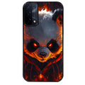 Coque noire taperso pour OPPO A54 et A74 5G avec motif panda very angry protection antichoc personnalisée