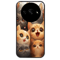Coque noire taperso pour Redmi A3 avec motif chat smile protection antichoc personnalisée