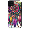 Coque noire taperso pour galaxy A22 A32 A52 A52S 4G 5G  avec motif dreamcatcher et mandala protection antichoc personnalisée