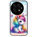 Coque noire taperso pour OnePlus 13 avec motif licorne et etoiles protection antichoc personnalisée