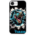 Coque noire taperso pour Iphone 17 17E AIR MAX PRO avec motif dino t rex personnalisee protection antichoc personnalisée