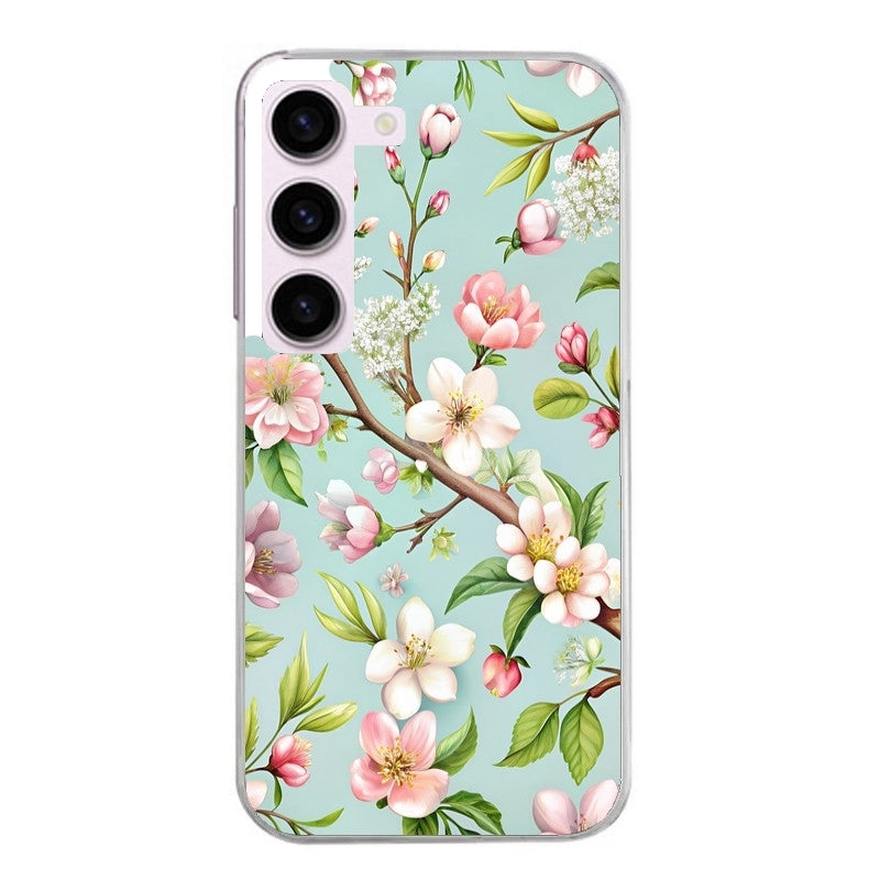 Coque taperso pour Galaxy A13 4G et 5G A23 A53 avec motif fleur de printemps protection antichoc personnalisée