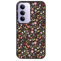 Coque noire taperso pour Redmi 15 4G et 5G avec motif petites feurs multicolores protection antichoc personnalisée