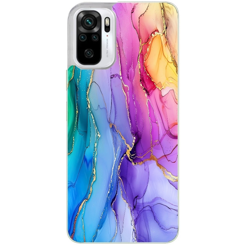 Coque taperso pour Redmi Note 10 4G 5G PRO 10S avec motif marbre tie dye protection antichoc personnalisée