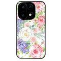 Coque noire taperso pour OnePlus 15 avec motif fleur couleur pastel protection antichoc personnalisée