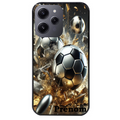 Coque noire taperso pour Redmi 12 4G et 5G avec motif foot metal personnalisee protection antichoc personnalisée