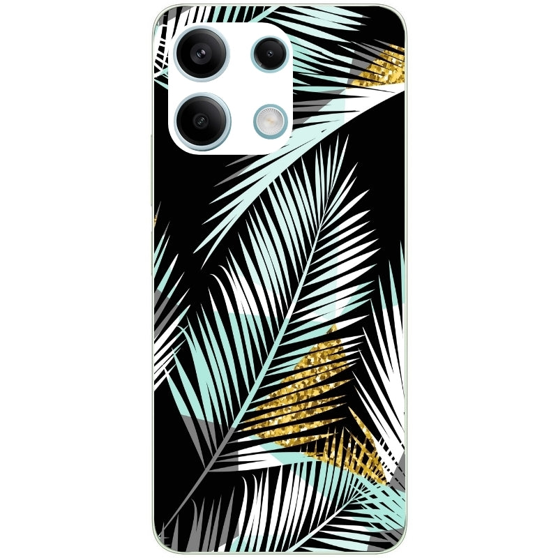 Coque taperso pour POCO M6 PRO 4G avec motif palmier noir protection antichoc personnalisée