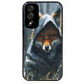 Coque noire taperso pour OnePlus Nord 5 avec motif renard fox des bois protection antichoc personnalisée