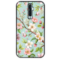 Coque noire taperso pour OPPO Reno 2 et 2Z avec motif fleur de printemps protection antichoc personnalisée