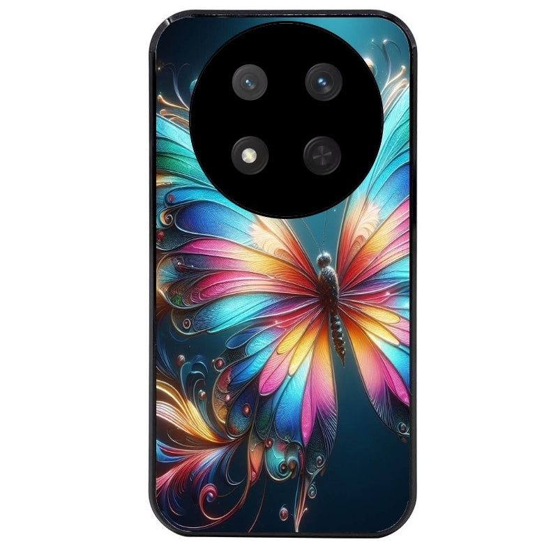 Coque noire taperso pour Magic 7 LITE et PRO avec motif papillon arc protection antichoc personnalisée
