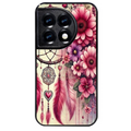 Coque noire taperso pour OnePlus 11 et 12 avec motif dreamcatcher et coeur protection antichoc personnalisée