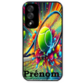 Coque noire taperso pour OnePlus Nord 5 avec motif tennis color personnalisee protection antichoc personnalisée