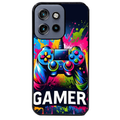 Coque noire taperso pour Moto Edge 60 et Neo Fusion Pro avec motif gamer protection antichoc personnalisée