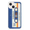 Coque taperso pour Iphone 11 et PRO PRO MAX personnalisable avec motif cassette bleu protection antichoc personnalisée
