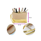 Pochette personnalisée copine formidable en jute et doré