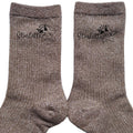 Chaussettes paillettes bronze motif starlette