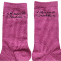 Chaussettes paillettes rose motif marraine formidable