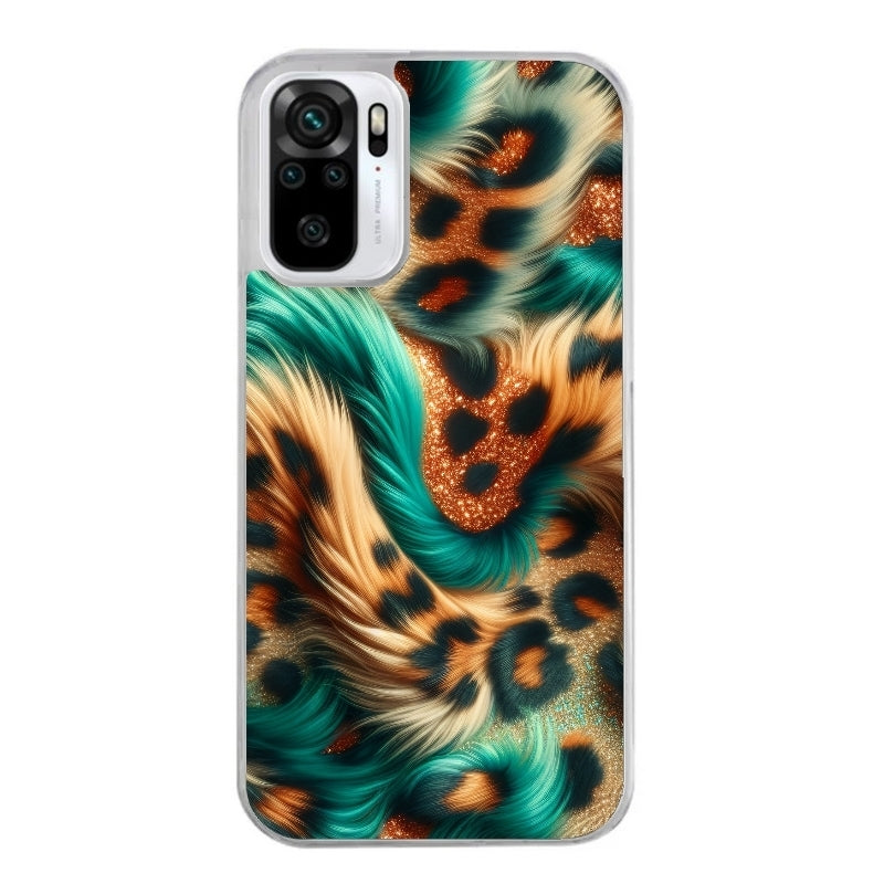 Coque taperso pour Redmi Note 10 4G 5G PRO 10S avec motif effet fourrure leopard 3 protection antichoc personnalisée