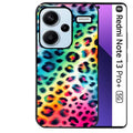 Coque noire taperso pour Redmi Note 13 PRO PLUS 5G avec motif leopard arc protection antichoc personnalisée