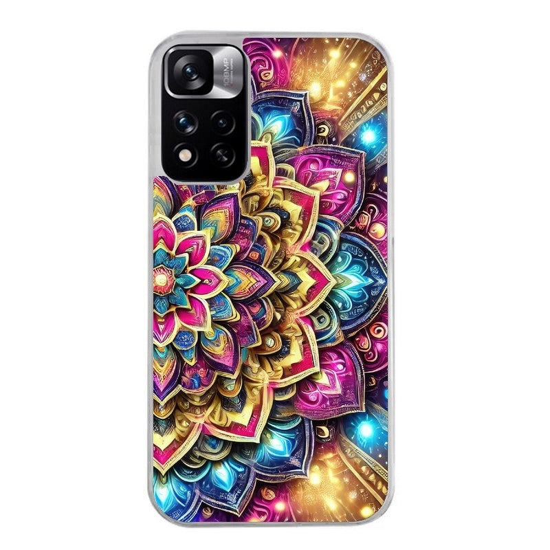 Coque taperso pour Redmi Note 12 4G 5G PRO 4G avec motif mandala 2 protection antichoc personnalisée