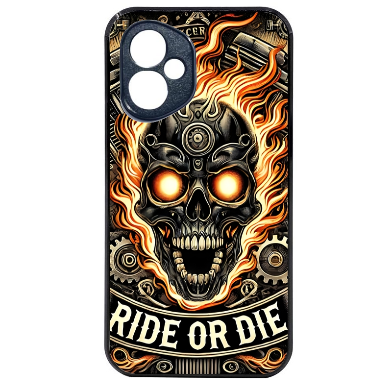 Coque noire taperso pour Honor 400 et Lite Pro Smart avec motif tete de mort flamme protection antichoc personnalisée