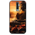 Coque noire taperso pour OPPO Reno 2 et 2Z avec motif bouddha et soleil protection antichoc personnalisée