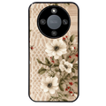 Coque noire taperso pour Magic 5 6 LITE et PRO avec motif bois et dentelle 2 protection antichoc personnalisée