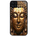 Coque noire taperso pour galaxy A22 A32 A52 A52S 4G 5G  avec motif bouddha et mosaique protection antichoc personnalisée
