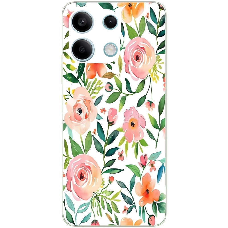 Coque taperso pour POCO X6 5G avec motif fleur des champs protection antichoc personnalisée