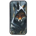 Coque noire taperso pour OPPO Reno 2 et 2Z avec motif renard fox des bois protection antichoc personnalisée