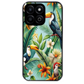Coque noire taperso pour Honor 70 LITE 90 et LITE avec motif perroquet tropical protection antichoc personnalisée