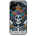 Coque noire taperso pour OnePlus Nord CE5 avec motif tete de mort drama queen protection antichoc personnalisée
