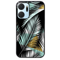 Coque noire taperso pour Honor X7A avec motif palmier noir protection antichoc personnalisée