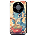 Coque noire taperso pour Magic 5 6 LITE et PRO avec motif dragon ramen 2 protection antichoc personnalisée
