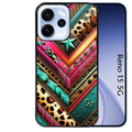 Coque noire taperso pour OPPO Reno 15 et F FS 5G avec motif chevron texas protection antichoc personnalisée