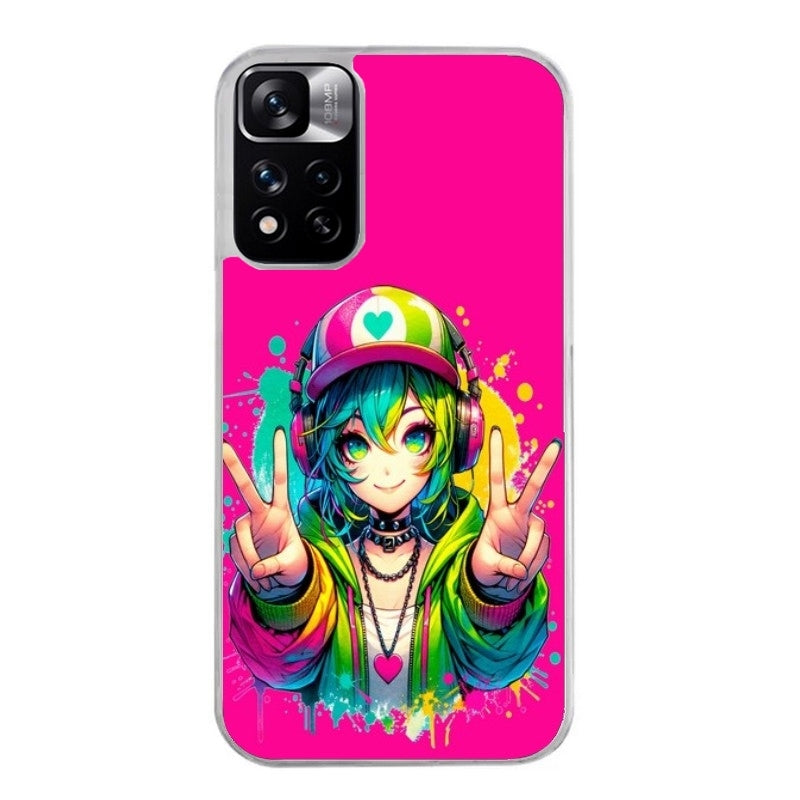 Coque taperso pour Redmi Note 12 4G 5G PRO 4G avec motif anime manga et tag protection antichoc personnalisée